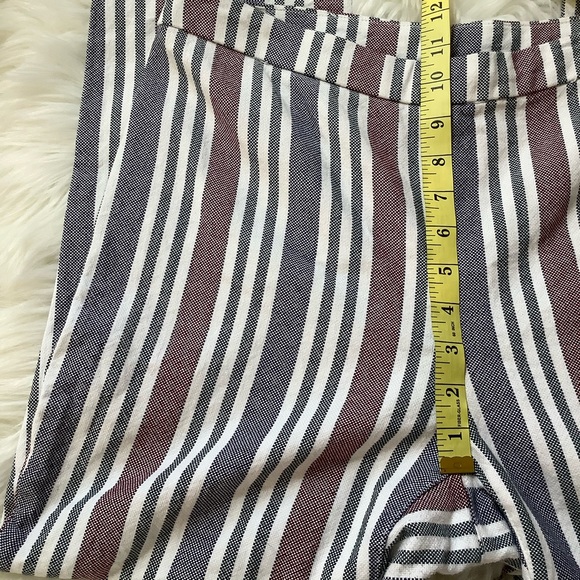 Free People Mod Linen Blend Boho Striped Trouser Pants 8 - Picture 9 of 9